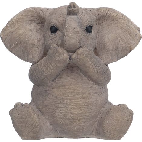 Statue Éléphant Résine Ornement Décor Maison - Éléphant Adorable Sculpté Modèle 3 (1/5)