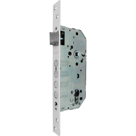 Serratura a mortaiser C/c Cre13 50/85 mm Nichel satinato (1/3)