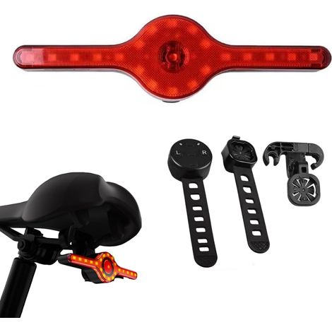 Clignotant pour vélo, 280 mAh, rechargeable, chargement USB, avec avertisseur sonore.-AquaForge (1/5)