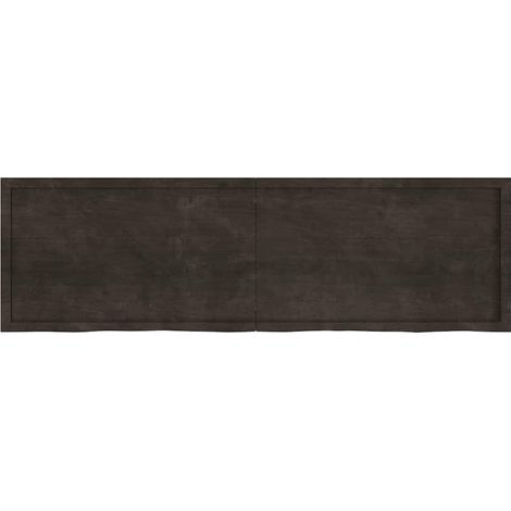 Maison Exclusive - Piano Tavolo Marrone 200x60x(2-4) cm Rovere Massello Trattato
