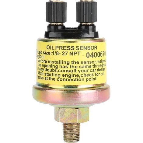 Capteur de pression d'huile universel pour moteur – filetage 1/8 NPT, compatible jauge analogique ou numérique, acier inoxydable (1/4)