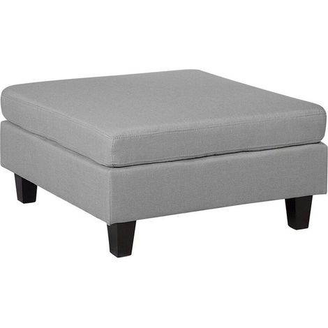 Ottoman FEVIK Fabric Light Grey