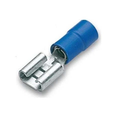 Cosse de câble 6,3x0,8 Femelle Preisolees Bleu
