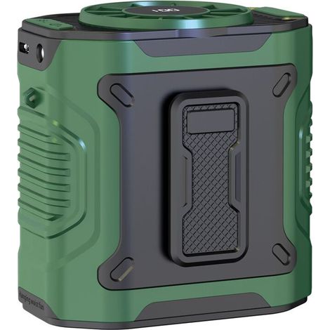 Tragbarer, wiederaufladbarer Gürtelventilator, Körperventilator, 5000 mAh, Freisprechfunktion, Nackenventilator, Gürtelventilator