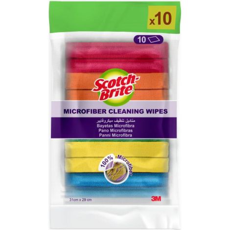scotch-brite® bayetas microfibra 10 ud color 31x29 cm 7100296384