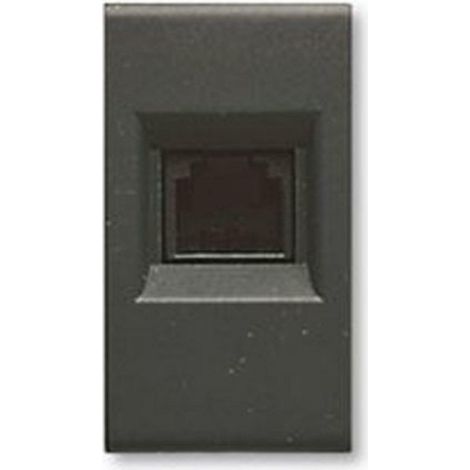 Ave presa telefonica rj11 serie civile  plug noir 45324