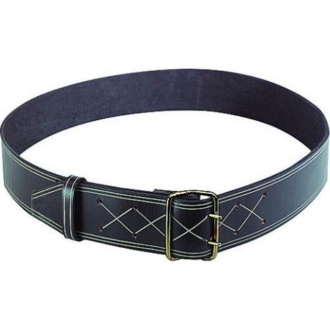 Collier cuir noir 47 mm x 125v cm