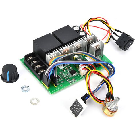 Régulateur Vitesse PWM - 80 A - 12 V à 48 V DC - Sens Inverse CW CCW - Pour Moteur À Courant Continu - 1 Pièce (1/5)