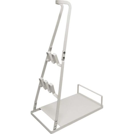 vhbw Support d'aspirateur compatible avec Rowenta X-Force Flex 8.60 RH9637, X-Force Flex 8.60 RH9638 aspirateur à batterie, aspirateur à main, blanc (1/4)