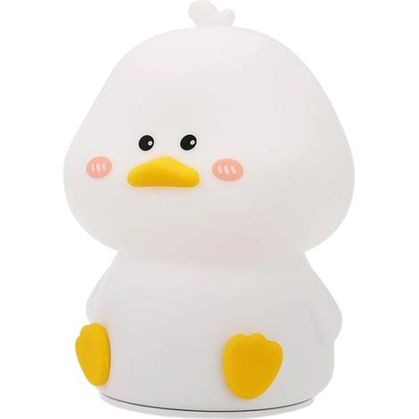 Veilleuse LED Canard Mignon, Lampe Canard Adorable, Décoration de Bureau, Objet Mignon, Lumière Canard Douce, Lampe de Table 16 Couleurs avec Télécommande, Rechargeable par USB, Idéal pour Offrir un C (1/5)
