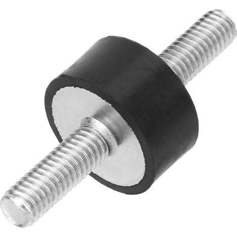 Palier en caoutchouc, amortisseur cylindrique en caoutchouc M6, bloc silencieux anti-vibration avec ble goupille à vis pour ressorts de voiture et de bateau (VV2010 M618) (1/4)