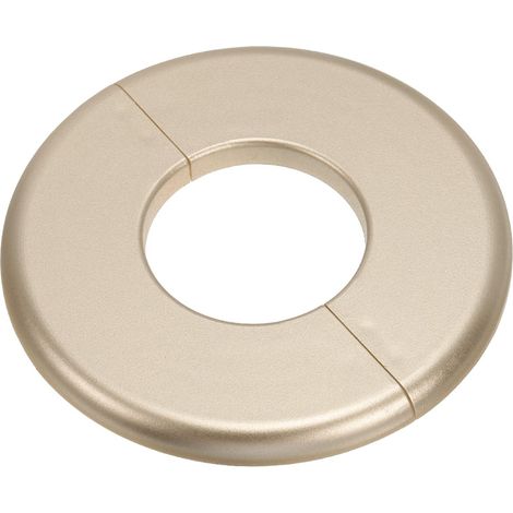 Plaque d'Écussons Auto-Adhésive Ronde en ABS 1.73"/44mm, Couverture Murale pour Tuyau d'Eau, Cache Mitigeur Douche Boucles Rosace Robinet Chauffage Plomberie Mural, Doré (1/5)