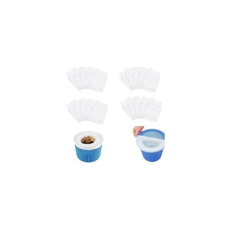 Piscine Filtre Skimmer,20Pcs Chaussettes de Skimmer de Piscine,Pool Skimmer Socks,pour Attraper Les Feuilles d'arbre Piscine Protégez La Piscine Propre (20)-JUSCH (1/5)