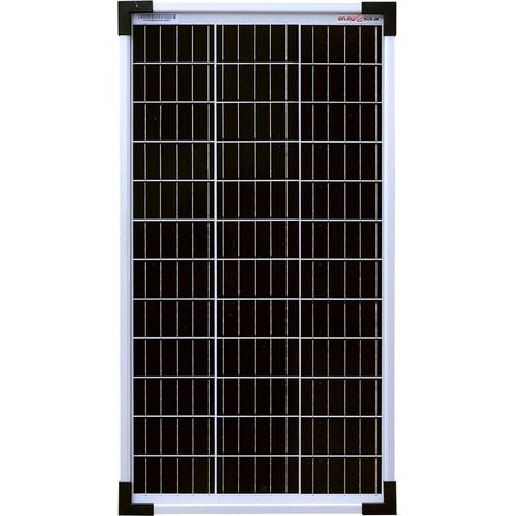1 Panneau solaire monocristallin 30W, verre trempé, cadre aluminium, pour camping-car, bateau (1/5)