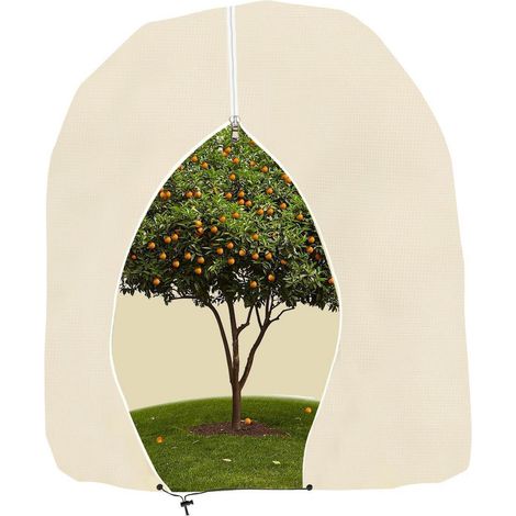 Pflanzenschutzhaube 200x240cm mit Reißverschluss und Zugband für Kübelpflanzen (1/5)