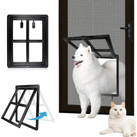 (Schwarze) Haustierklappe – Größe unbekannt – Groß – Schwarz – 30,5 cm x 40,6 cm – Für den Innenbereich (1/5)