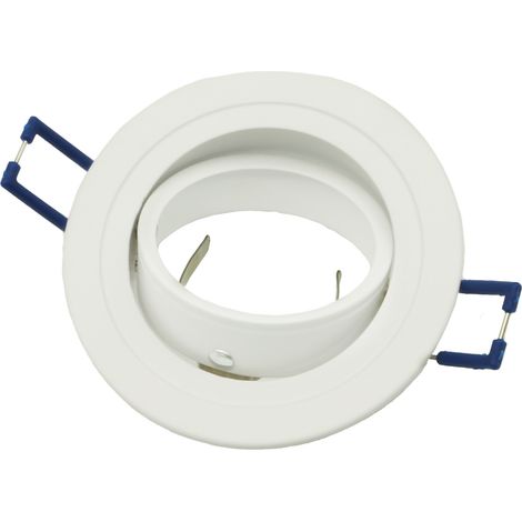 Spot encastré orientable blanc mat GU10 IdeaLED ID-1027 (1/3)