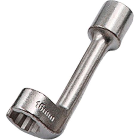 Clé à douille pour conduite d'injecteur diesel 1/2 pouce (12 à 19 mm) avec étui de rangement pratique pour un entretien efficace (16 mm). (1/5)