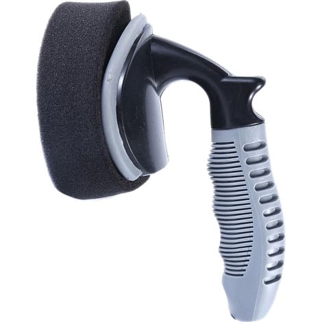 Brosse de lavage ergonomique pour voiture (avec éponge de lustrage) — Poignée ergonomique et conception moussante idéale pour le nettoyage des pneus, le polissage et l'entretien intérieur/extérieur.