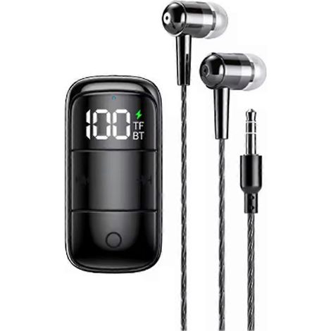 Récepteur Bluetooth 5.3 avec réduction active du bruit (ANC+ENC) pour casque, adaptateur audio AUX 3,5 mm avec microphone. (1/5)