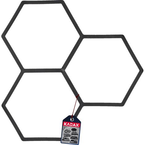 Moule à pavé, plastique durable, 28 cm x 28 cm x 4 cm, adapté pour mélange de béton, crée des pavés uniformes, non toxique (1/5)