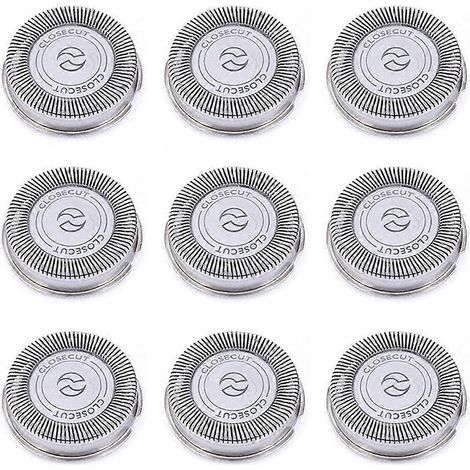 Lot de 9 têtes de rechange SH30 pour rasoirs Philips Norelco séries 3000, 2000, 1000 et S738, avec lames tranchantes et durables. (1/5)