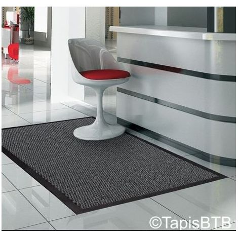 Tapis smart step 90x150 cm anthracite - Lot de 4 - Btb Tapis Benoit