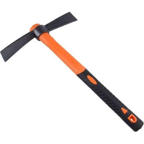 38,5 cm/15 Pouces Pioche huppe avec herminette et Hache forgées Robustes, poignée Ergonomique antidérapante , pioche à Double tête pour Jardinage, Chasse, aménagement paysager extérieur (1/5)