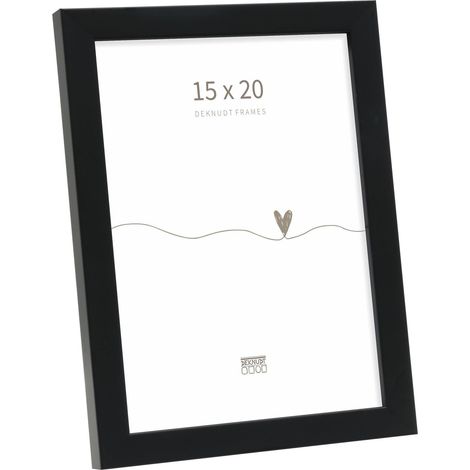 Cadre Bois Couleur Noir Photo 15x20cm S243K2 (1/5)