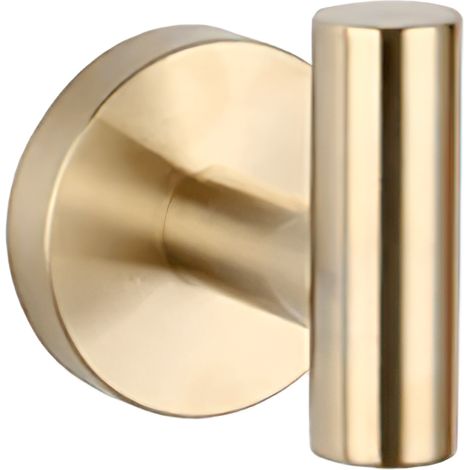 VALAZ Percha de baño  redonda en dorado cepillado (1/2)