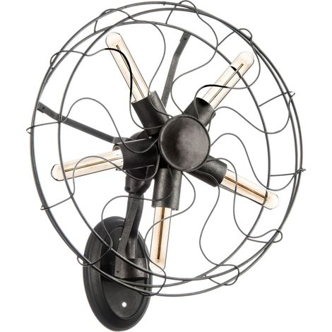 Premier Housewares Vintage Fan Design Wall Light