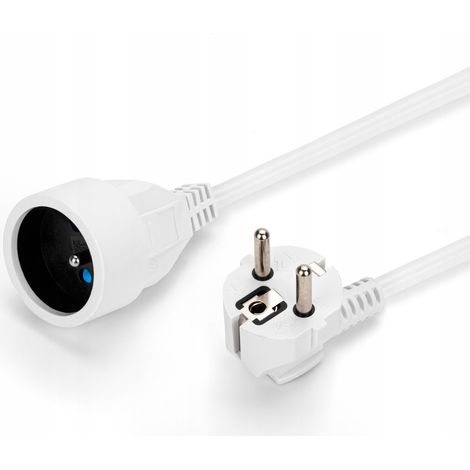 Prolunga da giardino con prese singole, 1,5 m, bianca, IP20 (1/4)