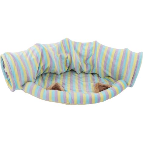 Lit Tunnel Pour Chat - Tunnel De Jeu Pliable Avec Tapis Intégré - 108 Cm - Pour Chats Chiens Lapins (1/5)