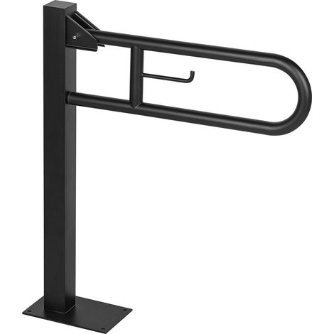 MEDICLINICS BGC2710B MEDINOX Barra Abatible Vertical con Columna Negra - ref: BGC2710B