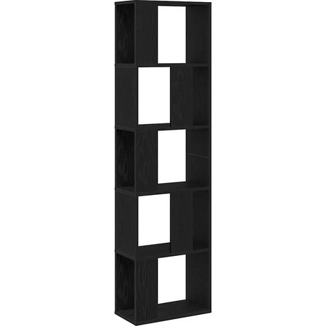 Maison Exclusive - Bücherregal Schwarz Eichen-Optik 45 x 23,5 x 1