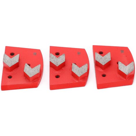Lot de 3 blocs diamantés à dents fléchées, outils de ponçage pour pierre, accessoires de meuleuse, faible bruit (1/5)