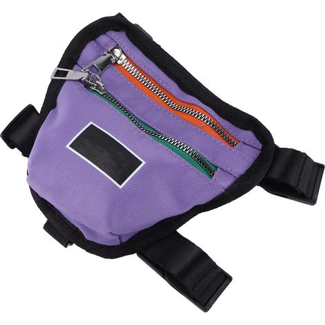Pochette à friandises pour chien, portable et multifonctionnelle, idéale pour les chiots et l'entraînement lors des promenades et randonnées (violette).