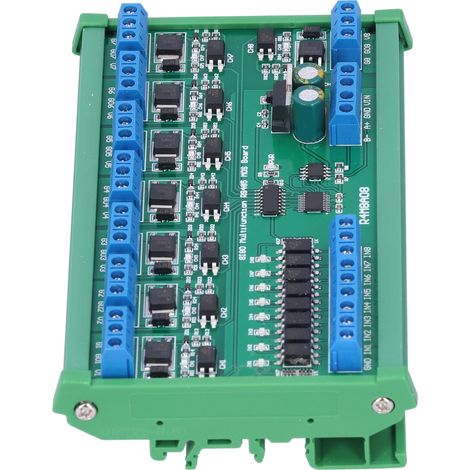 RS485-MOSFET-Modul mit 8 Eingängen und 8 Ausgängen, DIN-Schienengehäuse R4M8A08, 6–25-V-Komponenten (1/5)