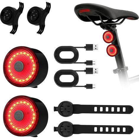 Fanale posteriore per bicicletta Stuks - Ultra luminoso 60LM - Ricaricabile tramite USB-C - 5 modalità - Impermeabile - Sicurezza per ciclismo su strada (1/4)