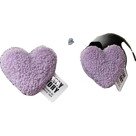 Ganchos para respaldo, diseño retro, prácticos para ahorrar espacio, 2 unidades, color morado. (1/2)
