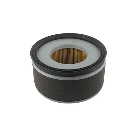 Filtro de aire adaptable para Kubota, modelo cilíndrico, con borne y orificio - H: 65mm, ø: Ext: 122mm, ø Int: 59mm. Reemplaza original: 1218