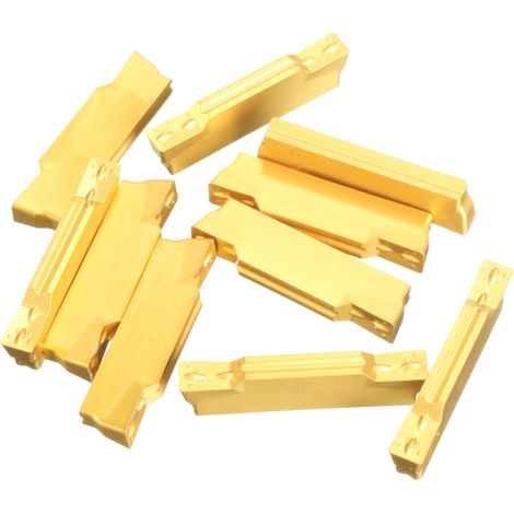 Plaquettes en carbure de tungstène pour outil de rainurage de tour Mgehr/Mgivr, lot de 10 (1/4)