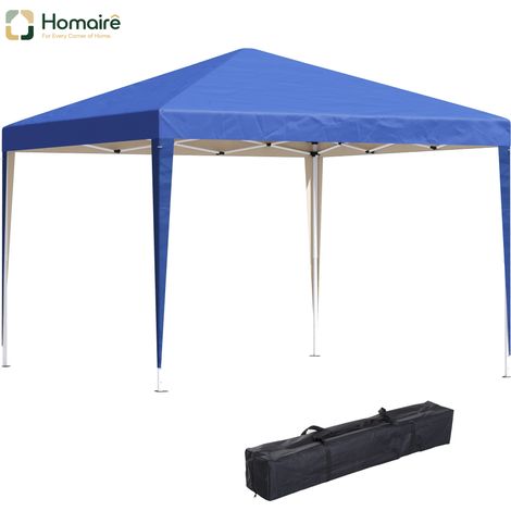 HOMAIRE Pavillon Faltbar 3x3m Blau Wasserabweisend UV Schutz Winterfest pour Camping et Jardin