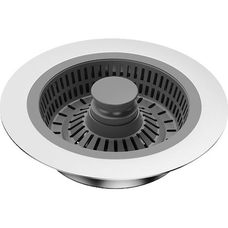 Bonde evier Cuisine et Bouchon évier , Bouchon evier Cuisine et Filtre evier Cuisine en Acier Inoxydable pour Accessoire evier, Protections idéales pour Grille evier Cuisine (1/5)