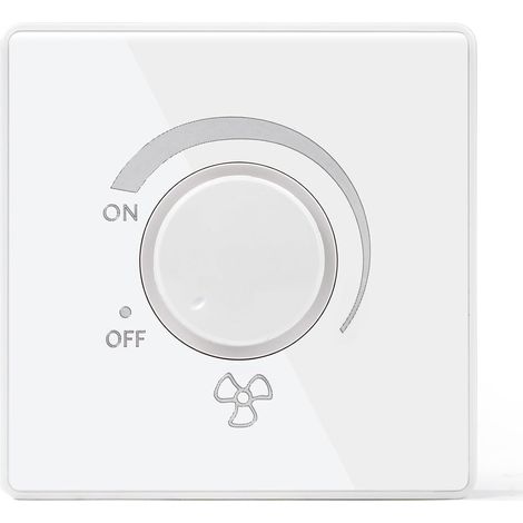 Continuous speed controller for ceiling fan, 220V 10A type 86 surface-mounted fan speed switch controller