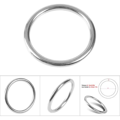 Anneau en Acier Inoxydable 304 Marin Soudé Poli pour Bateau - Cercle 645mm (1/5)