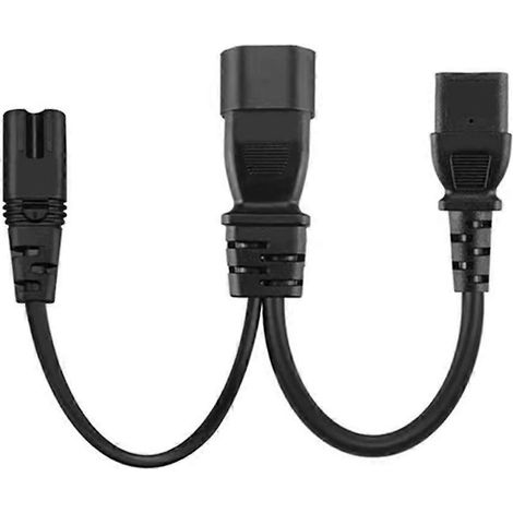 Câble d'alimentation facile à utiliser, mâle vers double prise femelle C14 vers 7+C13 (1/4)
