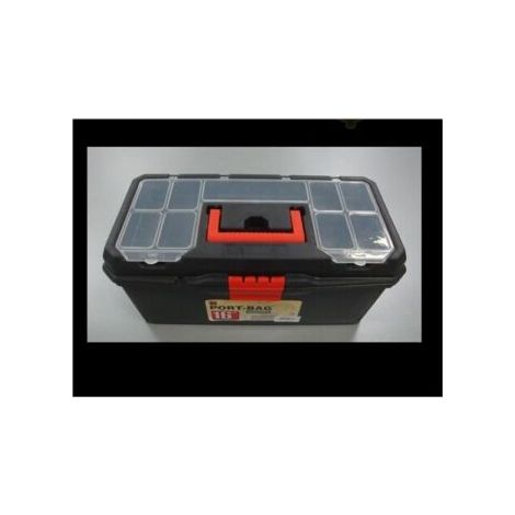 16"" TOOL BOX HEAVY DUTY MAESTRO PLASTIC CHEST BAG STORAGE BAG CASE & TRAY TB094 (1/2)
