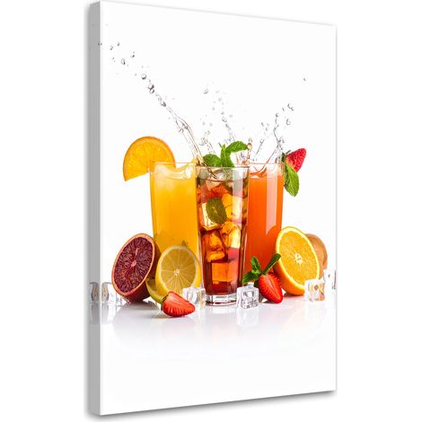 Tableau déco Jus de fruits 70x100 (1/4)