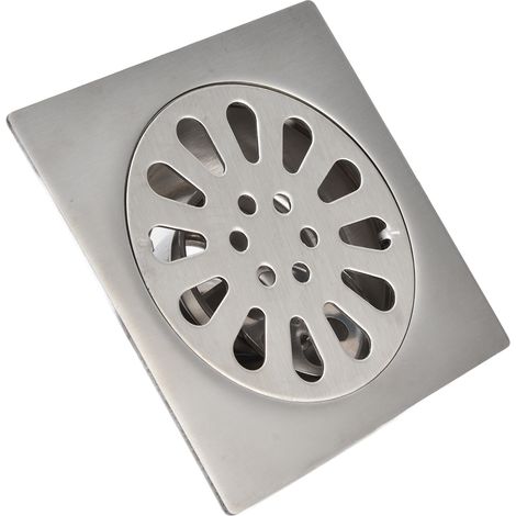 Caniveau de douche carré, réglable, à insérer dans du carrelage, pour cuisine et salle de bain. Caniveau d'évacuation au sol pour cuisine et salle de bain. (1/5)